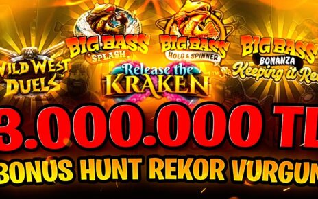 Slot Oyunları | 3.000.000 TL Bonus Hunt Kazancı 6 Oyun Rekor Vurgun |ı