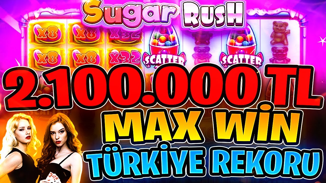 Sugar Rush | 2.100.000 TL MAX WİN Türkiye Rekoru Vurgun | #slotoyunları #sugarrush #sweetbonanza