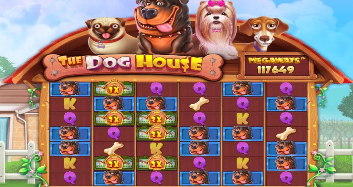 THE DOG HOUSE MEGAWAYS – BONUS BUY ONLINE CASINO – ONLINE SLOT  – 3X MULTIPLIER WITH GOOD SYMBOL