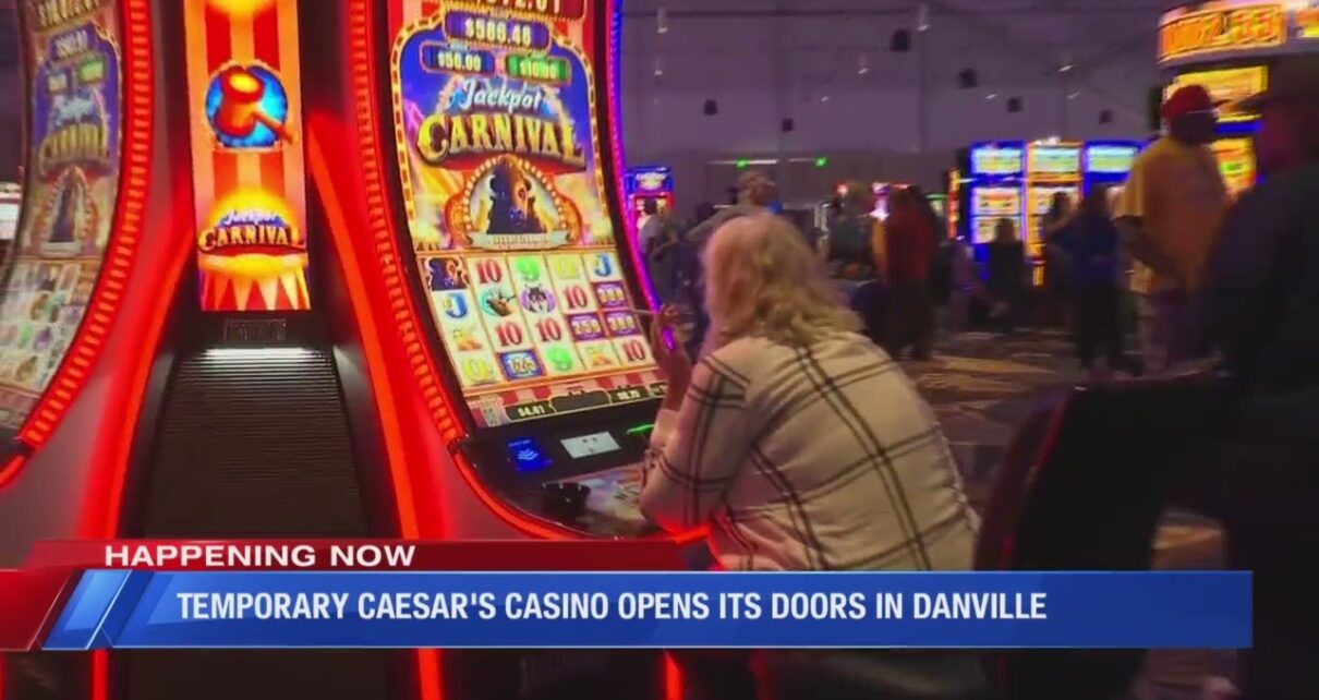 Temporary Caesar’s Casino opens in Danville