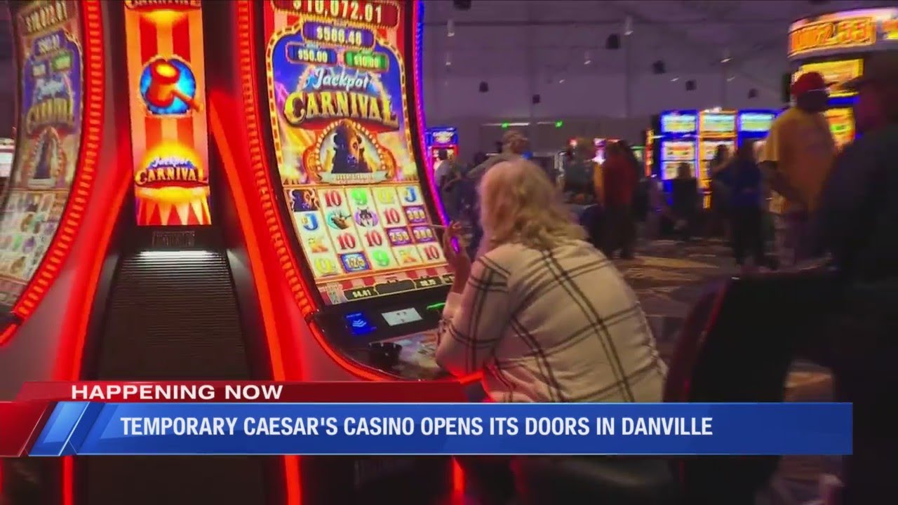 Temporary Caesar's Casino opens in Danville