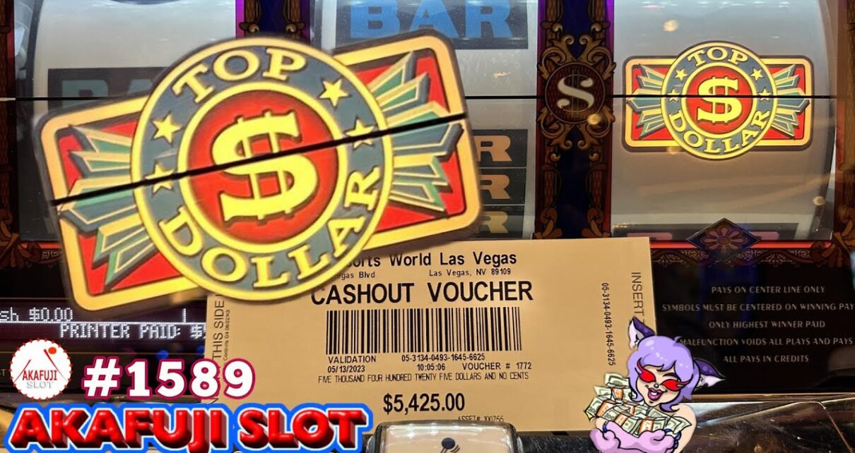 Top Dollar Slot & Shamrock Slot in Las Vegas Casino 赤富士スロット ラスベガス  スロットマシン