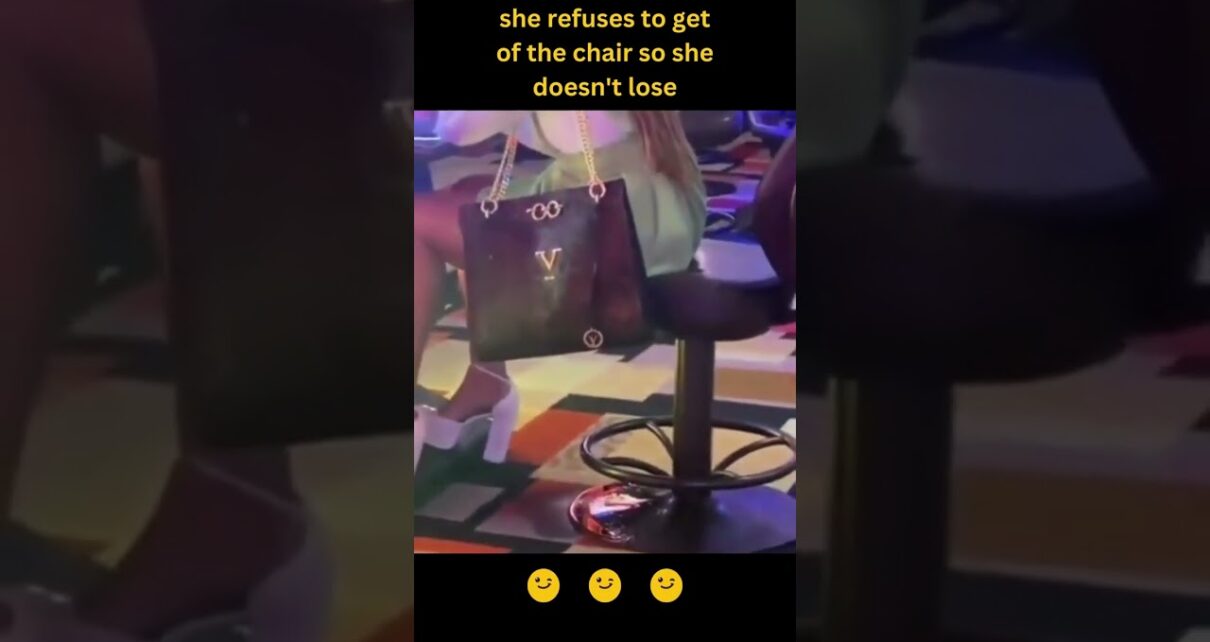 Women pees while gambling at casino