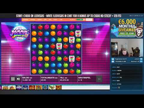 RECORD WIN!!! Jammin Jars Big win - Casino - free spins (Online Casino)