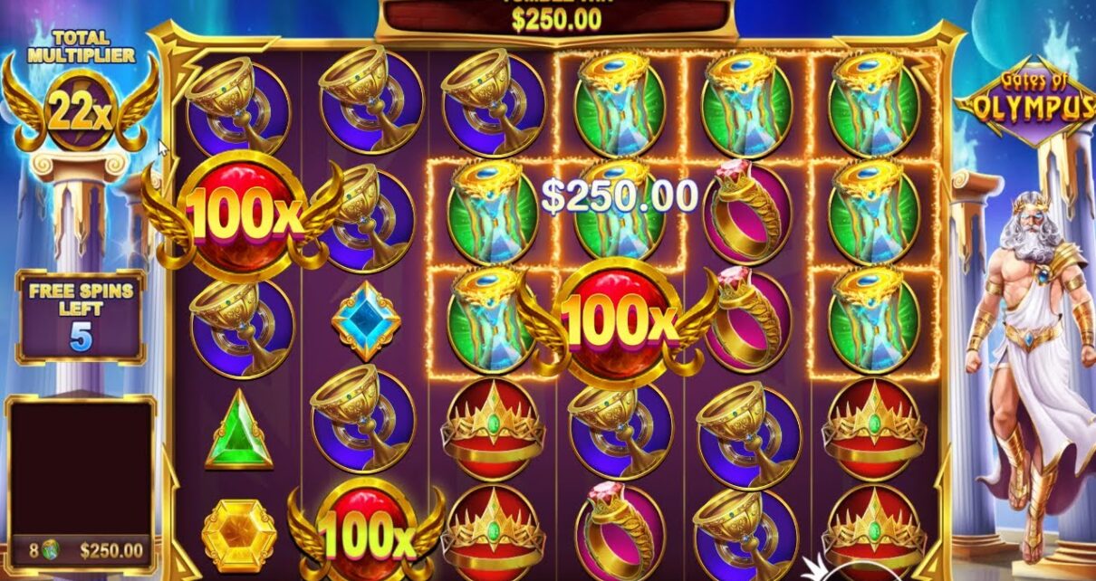 100X GATES OF OLYMPUS WITH CROWNS AND CUPS – BONUS BUY ONLINE CASINO ONLINE SLOT