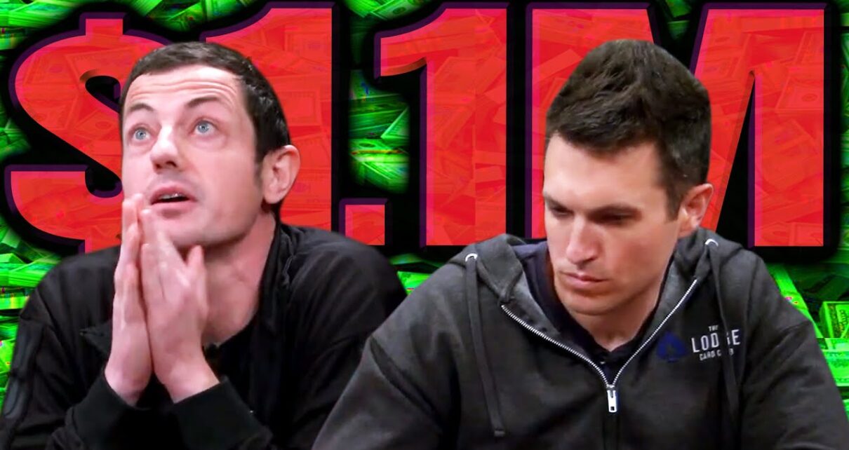 .1 1000000 POT!! Doug Polk Calls Clock on Tom Dwan