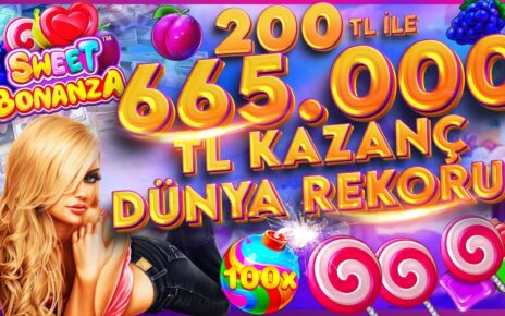 200 TL İLE 665.000 TL KAZANÇ KÜÇÜK KASA KATLAMADA DÜNYA REKORU KIRDIK  #sweetbonanza #slot #casino