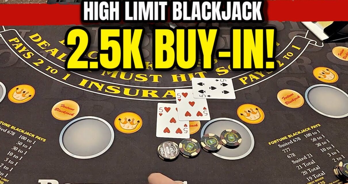 ,500 Buy-In • High Limit Blackjack in a Vegas Casino