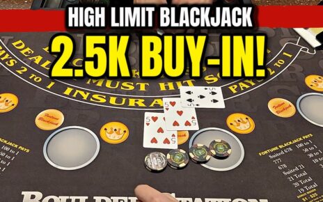 ,500 Buy-In • High Limit Blackjack in a Vegas Casino