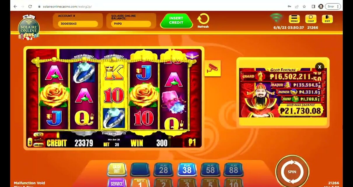 2nd bonus on Good Fortune session. Online Casino.