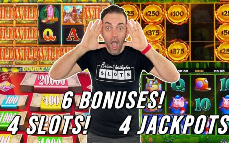 4 Slots, 6 Bonuses, 4 JACKPOTS! ? Profitable Casino Day!