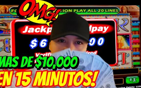 ASÍ GANE ,000 + EN EL CASINO EN 15 MINUTOS ? *Casino Slots Español*