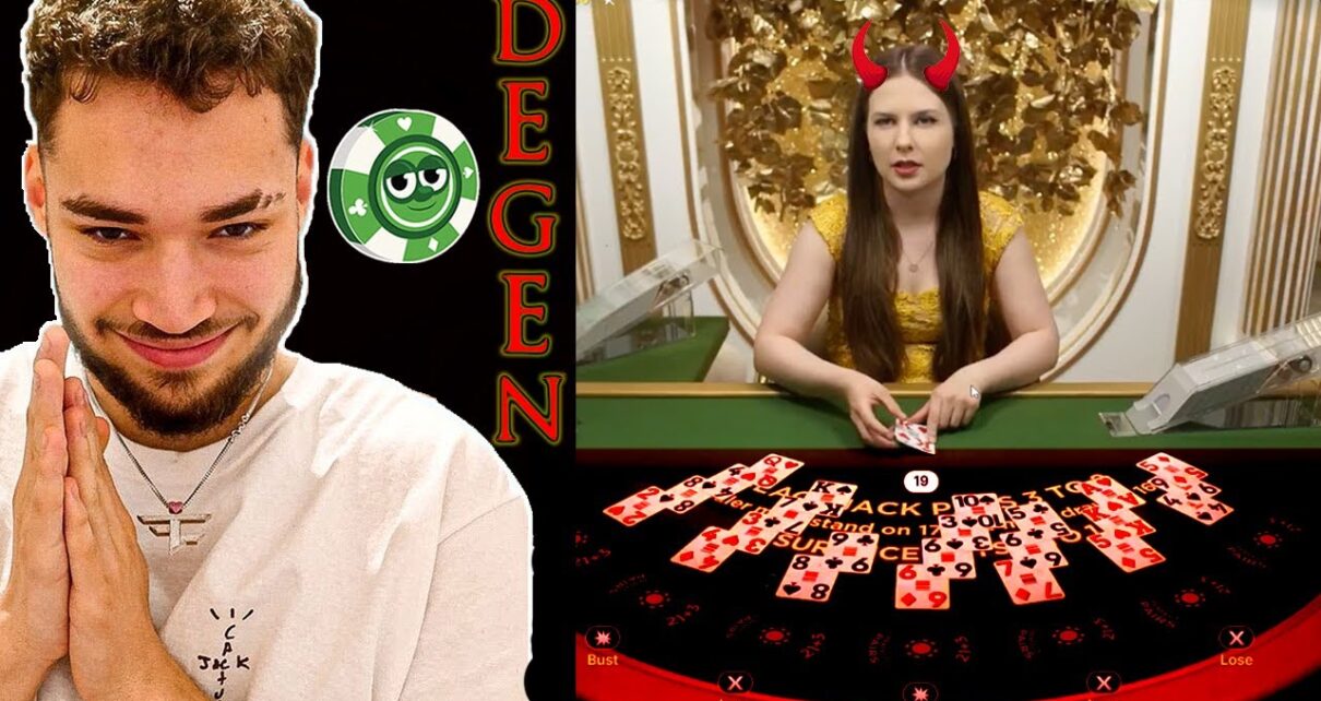 Adin Ross Tries out a Sus Gambling Strategy (Online Gambling Highlights)