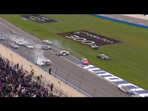 BIG RESTART CRASH – 2023 PALA CASINO 400 NASCAR CUP SERIES AT AUTO CLUB SPEEDWAY