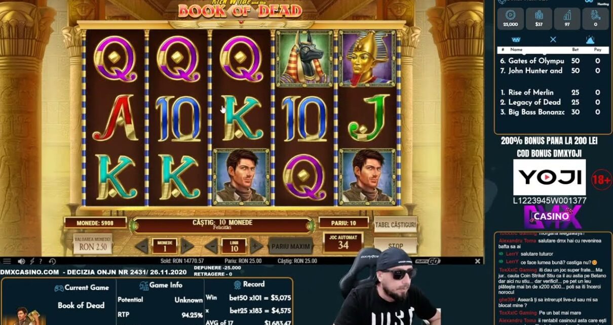 BONUSHUNT 25K – PE YOJICASINO – AVEM SPECIALE  @DMX Casino