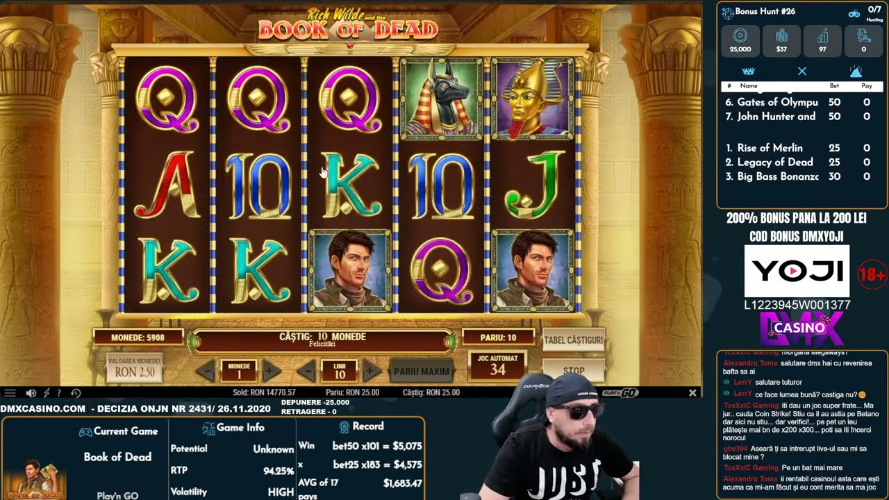 BONUSHUNT 25K - PE YOJICASINO - AVEM SPECIALE  @DMX Casino