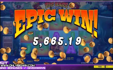 Big Bass Amazon Xtreme – Slot can do this??? #pragmaticplay Online Casino Slot Base Game Hit #short