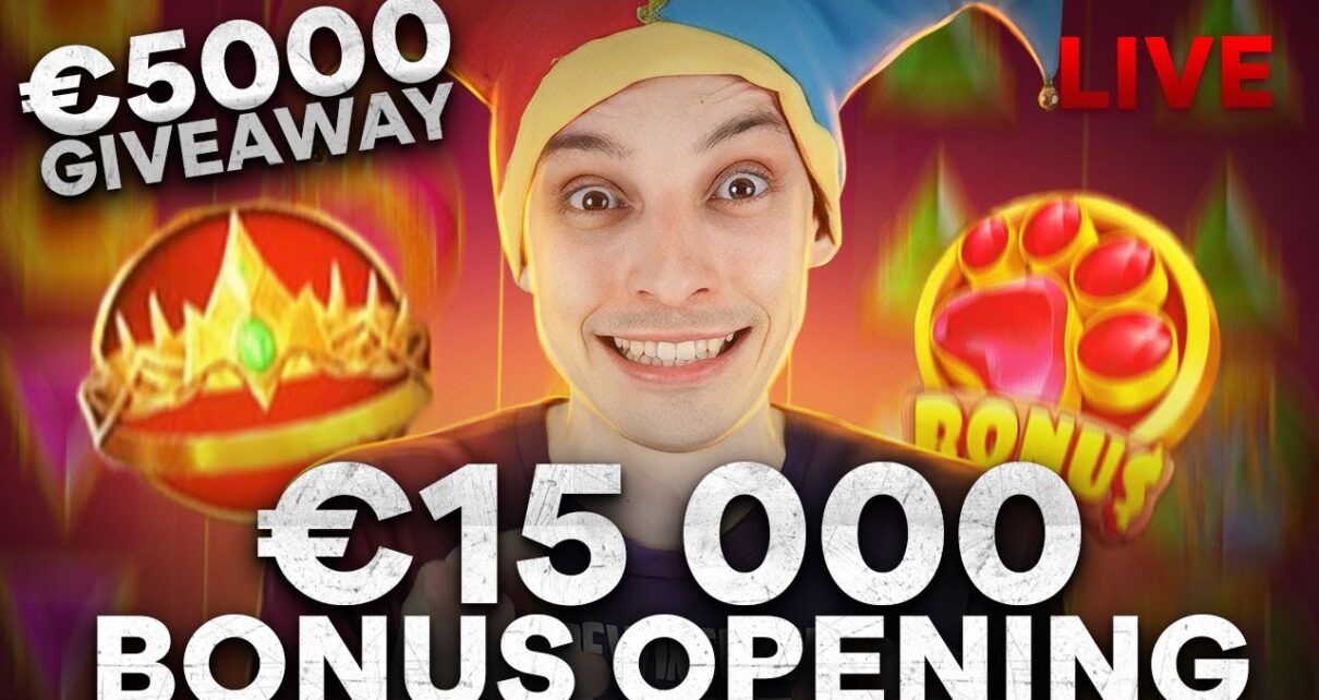 CASINO STREAM ? €15 000 Bonus Opening SLOTS LIVE with mrBigSpin