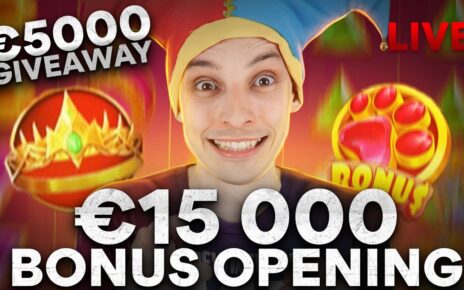 CASINO STREAM ? €15 000 Bonus Opening SLOTS LIVE with mrBigSpin