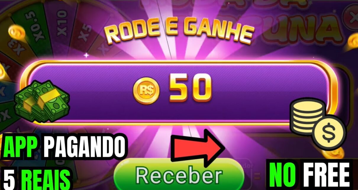 Cassino PAGANDO 5 REAIS de BONUS no CADASTRO – APP PAGANDO no FREE – SAQUE DIRETO no PIX