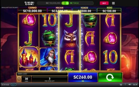 Chumba Sweepstakes Casino: Blue Wizard Big Win #onlinecasino #bigwin