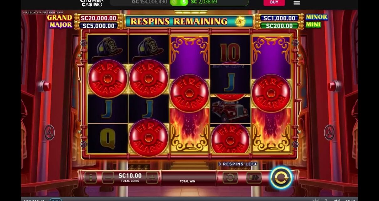Chumba Sweepstakes Casino: Fire Fighter Big Win