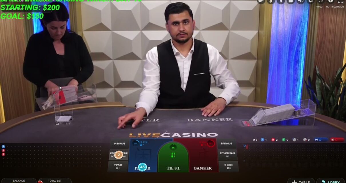 DAY (13) – GOAL REACHED +150 in 5 minutes !!! Daily Online Casino Baccrat Wins