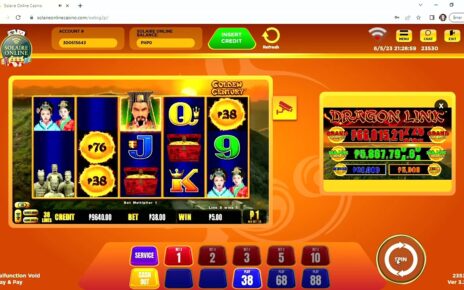 Dragon Link Golden Century Solaire Online Casino. 38 pesos per spin. Trying Luck with 1,000 pesos.