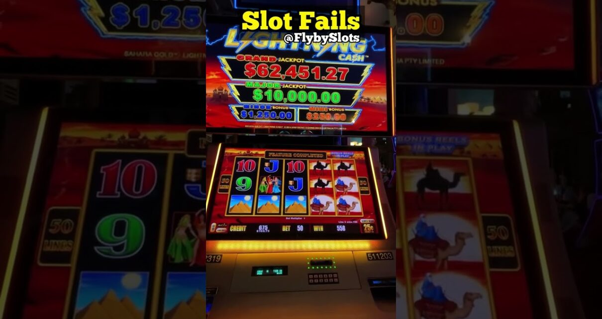 Epic Slot Machine Fails: When Luck Runs Out #slots #casino #shorts #epicfail #lasvegas