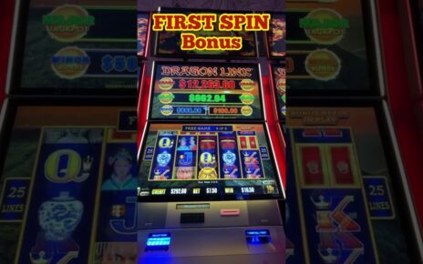 FIRST SPIN BONUS WIN #slots #casino #shorts #hardrock