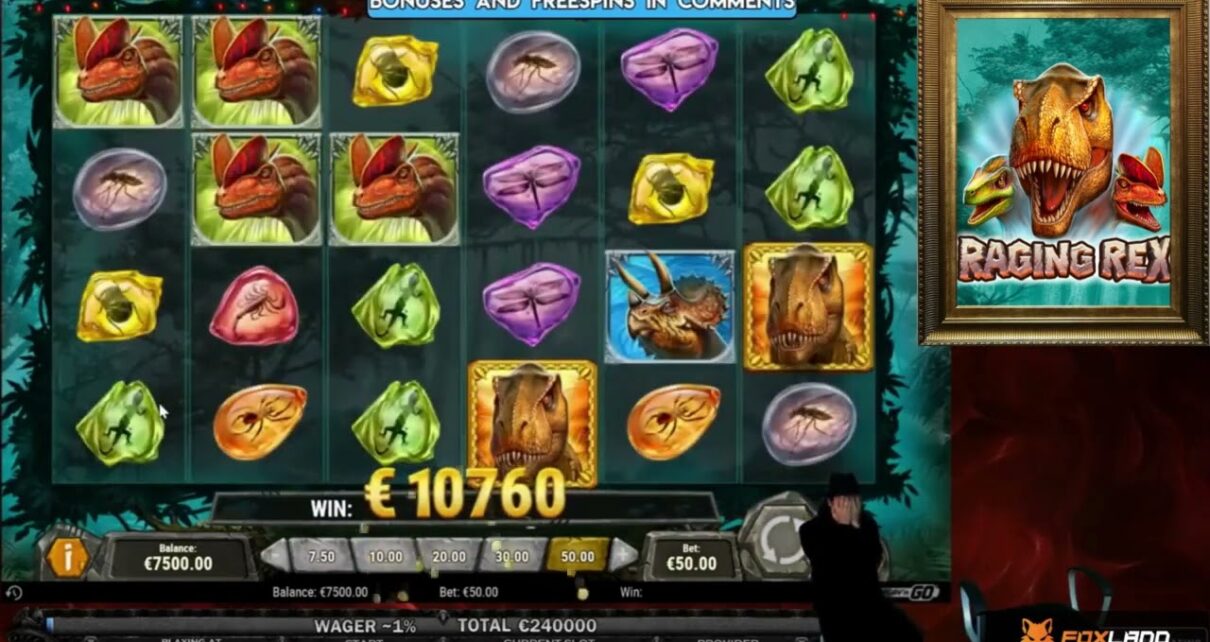 ?Foxland Online Casino?RAGING REX REACTION