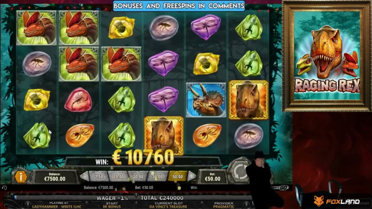 ?Foxland Online Casino?RAGING REX REACTION