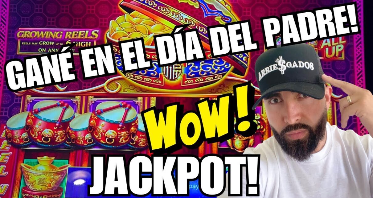 ? GANÉ UN JACKPOT POR EL DIA DEL PADRE EN EL CASINO !