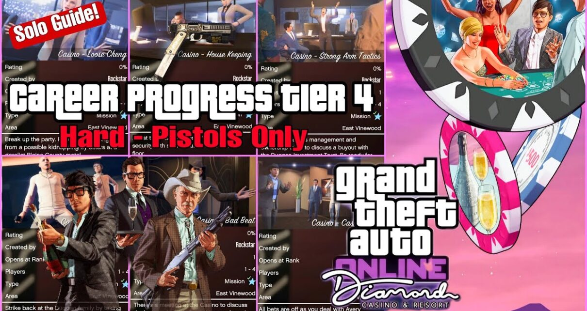 GTA Online: Casino Story Missions Pistols Only Tier 4 Guide