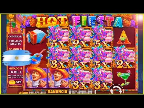 ?JUEGO MUY EXITOSO EN CASINO ONLINE ARGENTINO ?¡MEGA GANANCIA LOCA EN HOT FIESTA! Casino Argentina
