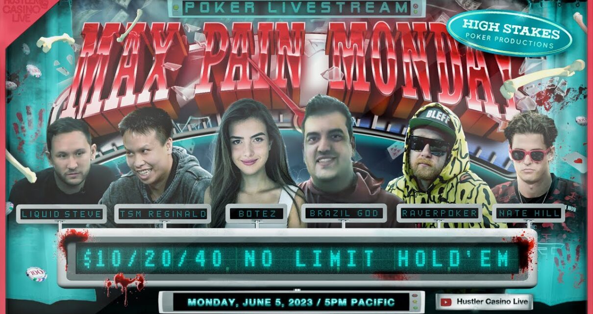 MAX hurting MONDAY!! Alexandra Botez, TSM Reginald, Liquid Steve, Nate Hill, RaverPoker, Brazil God