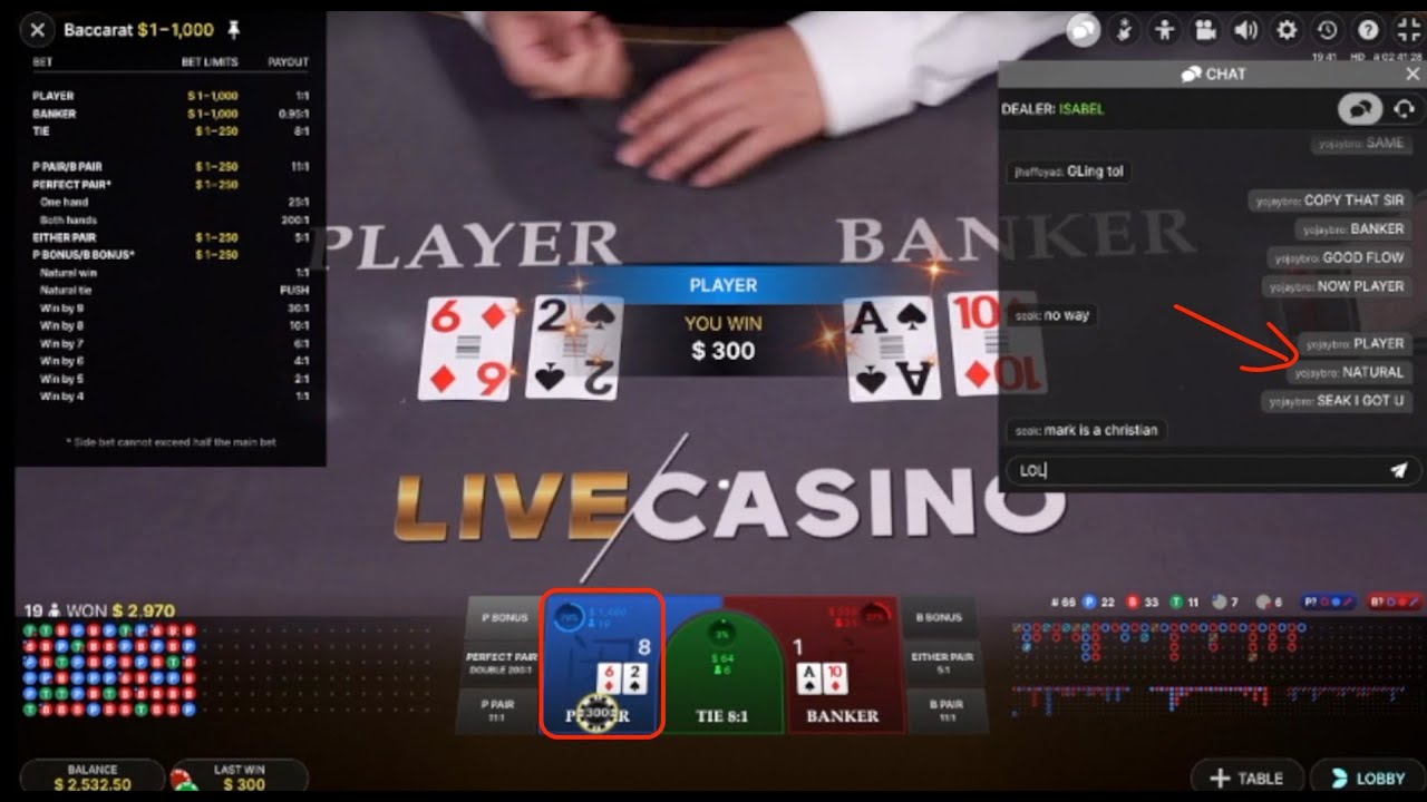 ONLINE CASINO BACCRAT HUGE WIN!!! 800 to 3100 in 25 minutes!!!