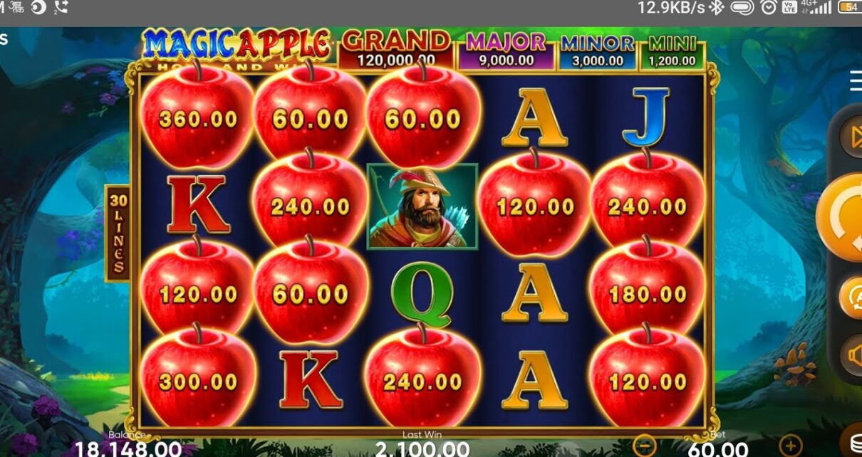 Online casino game magic apple jackpot big win