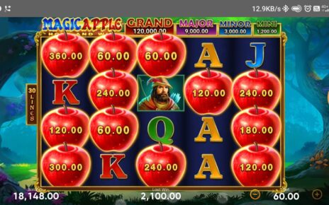 Online casino game magic apple jackpot big win