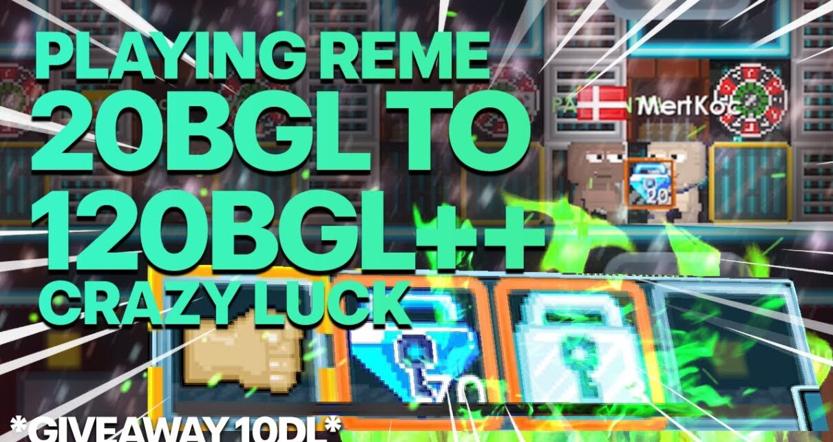 PLAYING REME 20BGL TO 120BGL++ CRAZY WIN STREAK OMG!! | Growtopia Casino