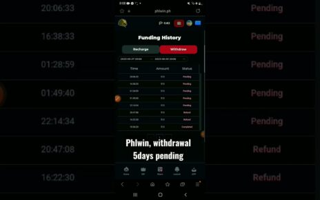 Phlwin, withdrawal 5days pending online casino games #youtubeshorts #phlwin #63win