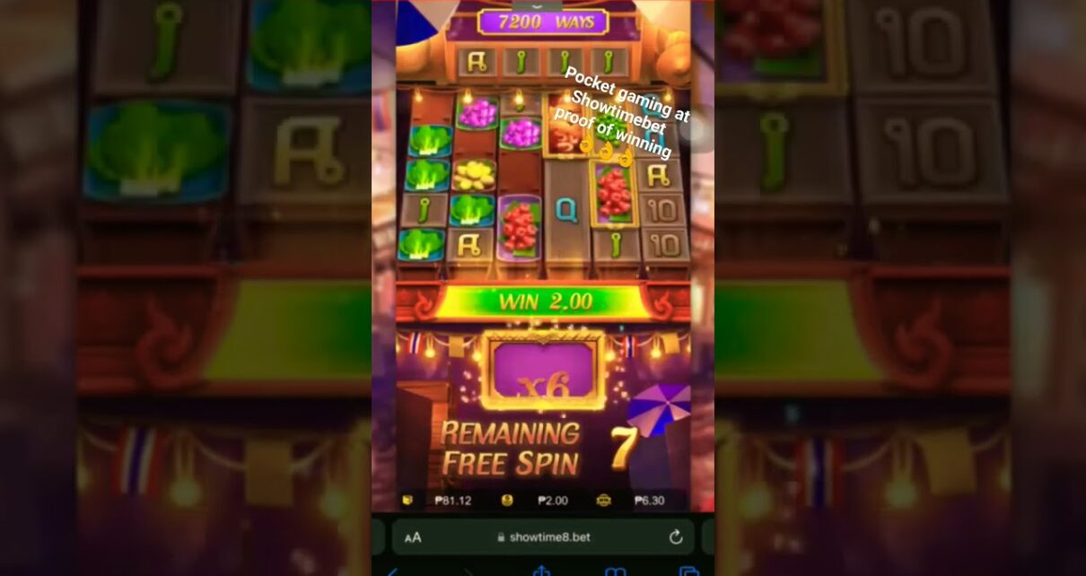 Pocketgaming at Showtimebet Online Casino Proof of winning ?? #game #onlinecasino #onlinecasinoslot