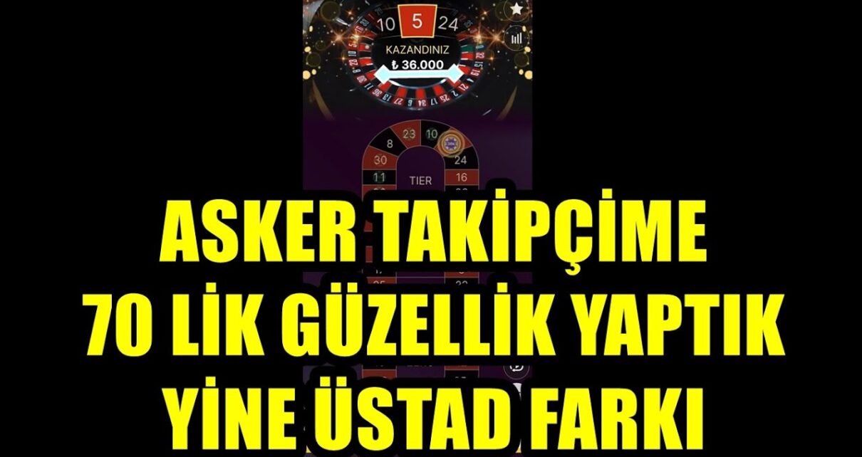 RULETTE ASKER KARDEŞİMİZE 70’LİK GÜZELLİK YAPTIK ! #casino #rulet