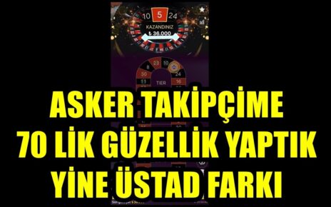 RULETTE ASKER KARDEŞİMİZE 70’LİK GÜZELLİK YAPTIK ! #casino #rulet