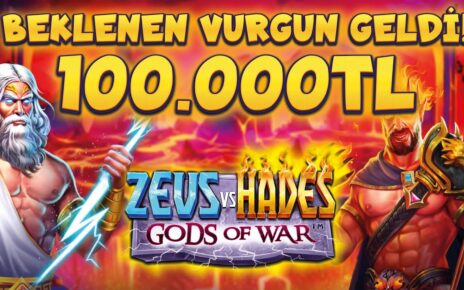 SLOT OYUNLARI ⚡ ZEUS VS HADES ? BEKLENEN VURGUN GELDİ ! 100.000 TL !!! #casino #slot #slotoyunları