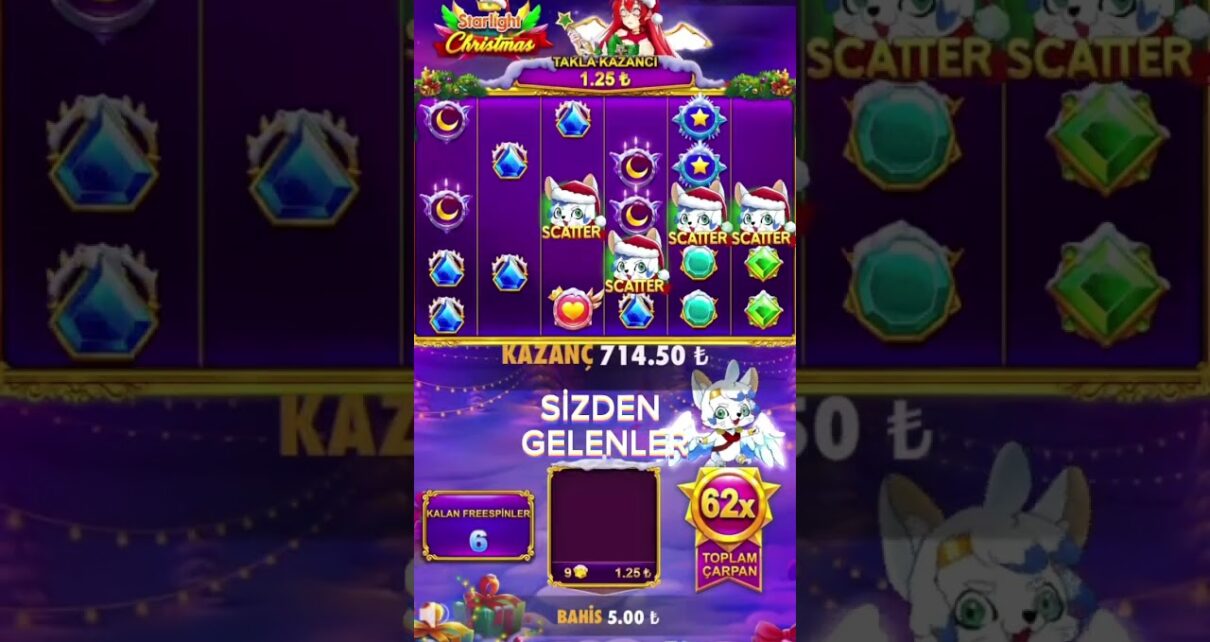 STARLİGHT CHRİSTMAS GÜZEL KAZANÇ SİZDEN GELNLER #casino #game #gameplay #slot #gaming #jackpot