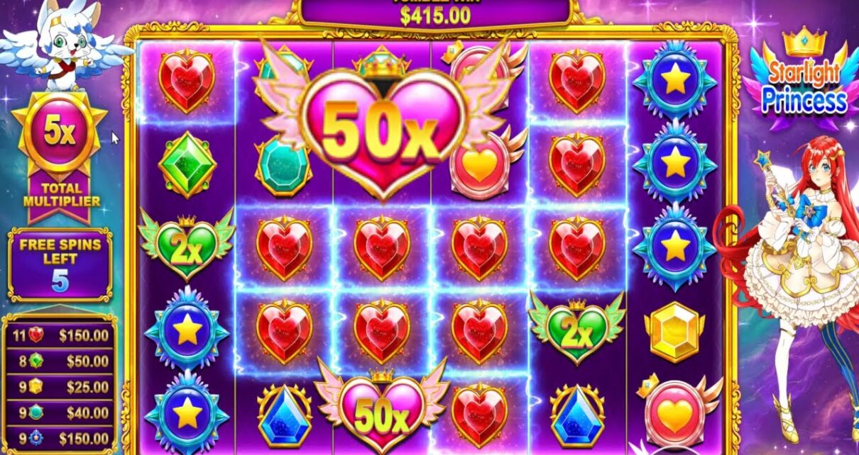 STARLIGHT PRINCESS HIT 50X MULTIPLIER  NICE WIN – BONUS BUY ONLINE CASINO ONLINE SLOT