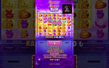 ⭐️SUGAR RUSH⭐️ temiz kazanç (sizden gelenler) #game #casino #gameplay #slot #gaming #slotonline