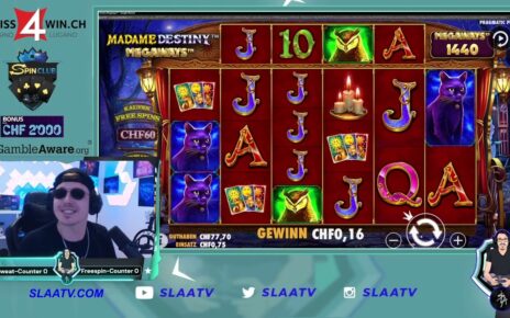 Spin Club – Swiss4Win – Online Casino  Streamer – Madame Destiny Megaways