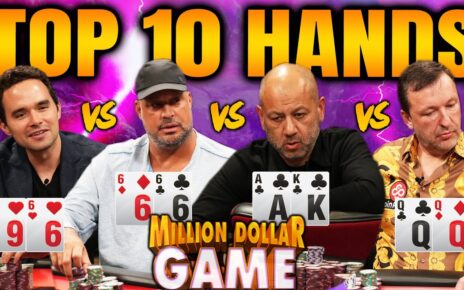 Top 10 Hands of The 1000000 Dollar Game Day 1